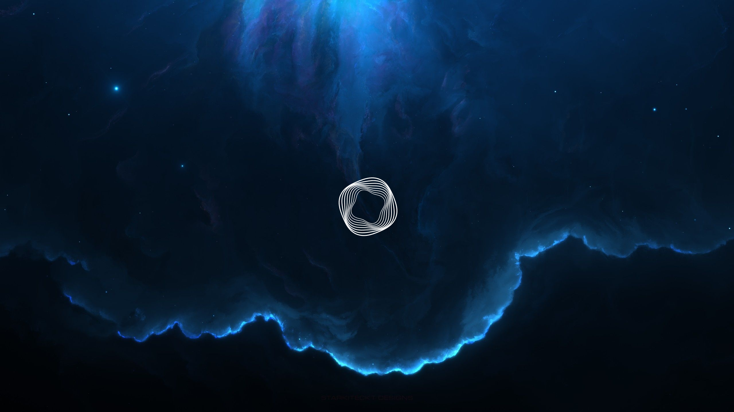 Blue Nebula Background